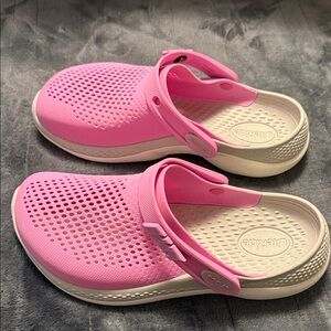 CROCS Pink Water Shoes size 8 womens